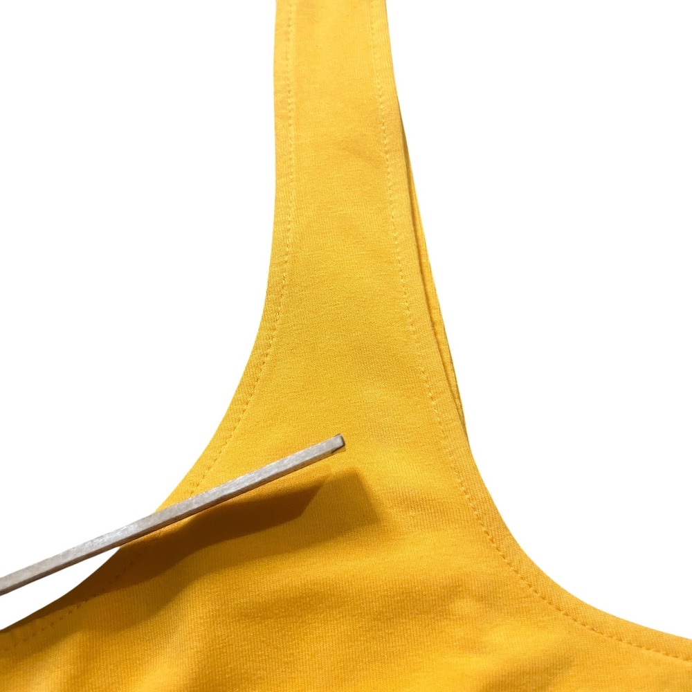 Free People Beach Yellow Scoop Back Circle Skirt Midi Dress XS OB2008104 - Picture 10 of 11